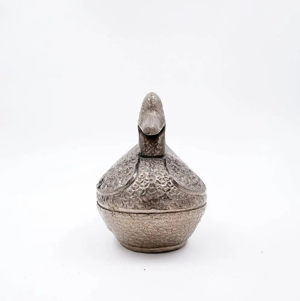 Boîte à bétel birmane en forme de canard, années 1950