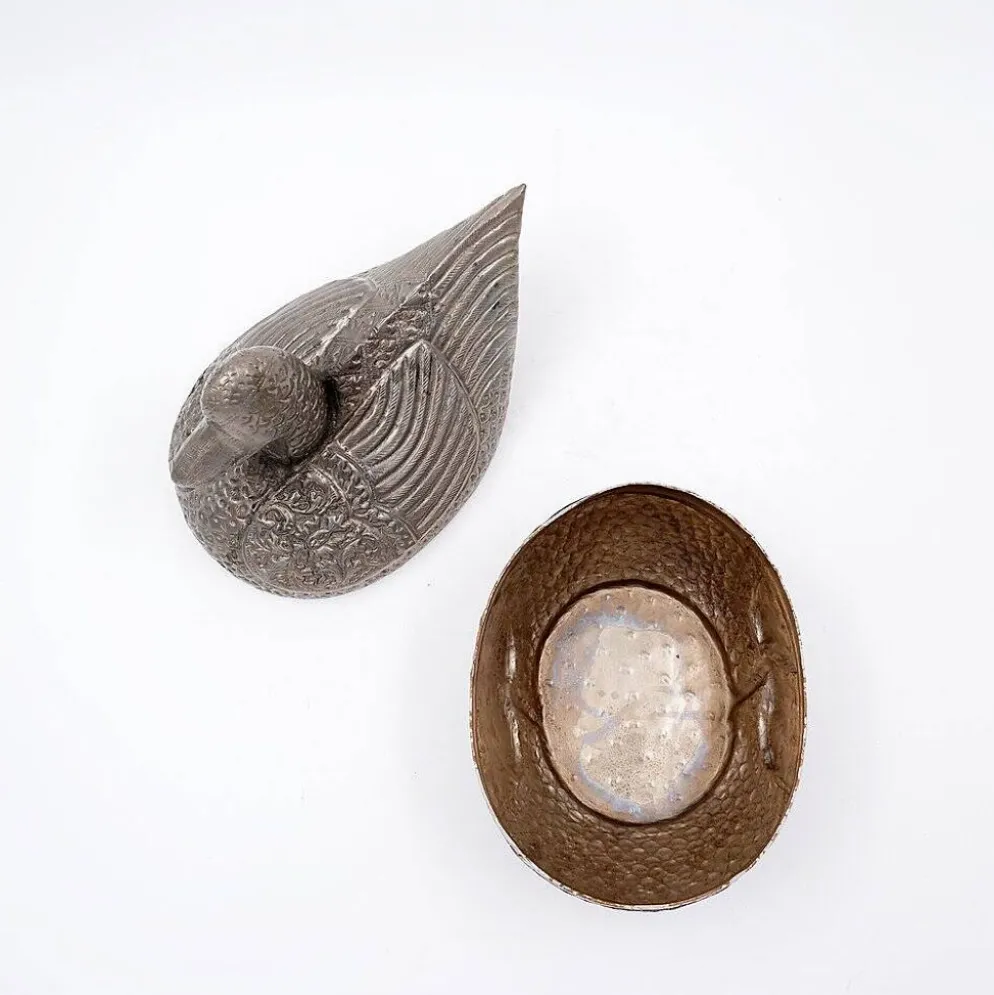 Boîte à bétel birmane en forme de canard, années 1950