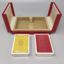 Boîte de cartes à jouer Cartier des années 1970 — collection vintage de luxe français