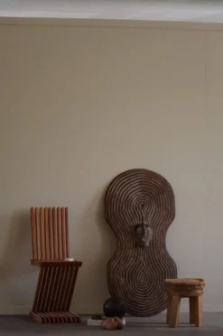 Bouclier africain vintage, art mural tribal, SONGYE SHIELD, Congo, milieu du 20e siècle