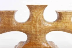 Bougeoir anthroposophique en bois sculpté