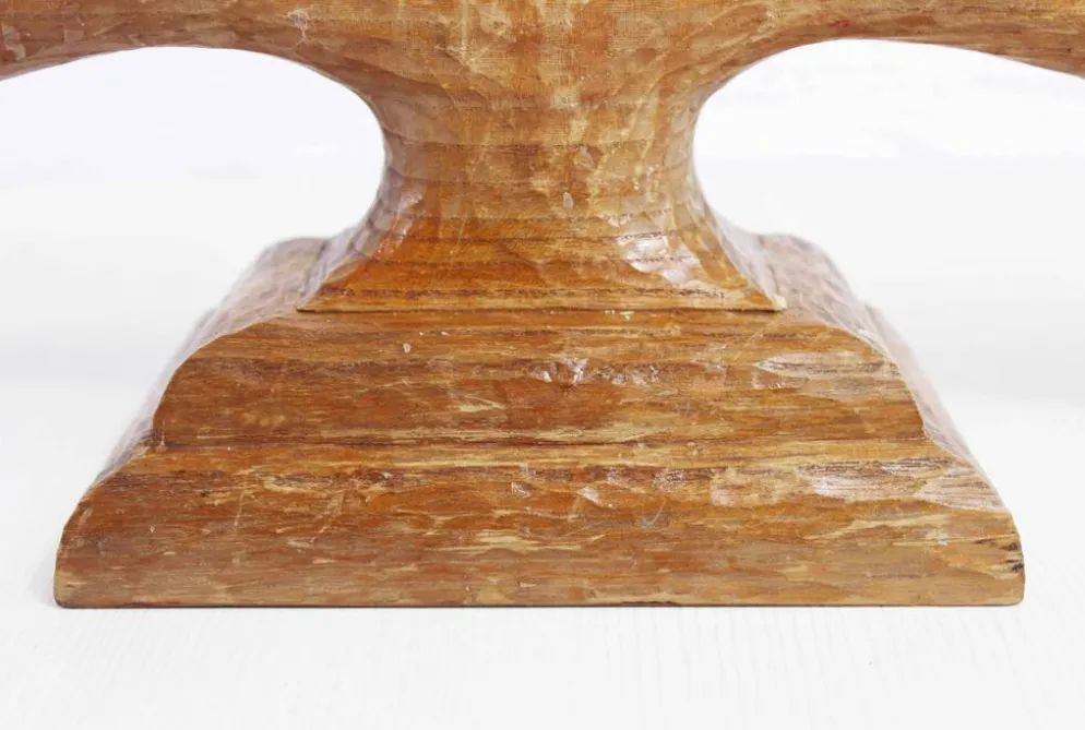 Bougeoir anthroposophique en bois sculpté