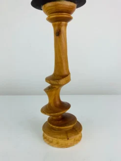 Bougeoir bois vintage