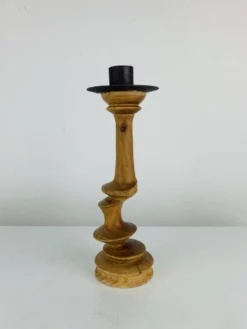 Bougeoir bois vintage