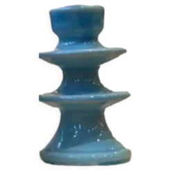 Bougeoir chandelier bleu ciel baby blue