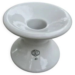 Bougeoir diabolo XXL en céramique blanche