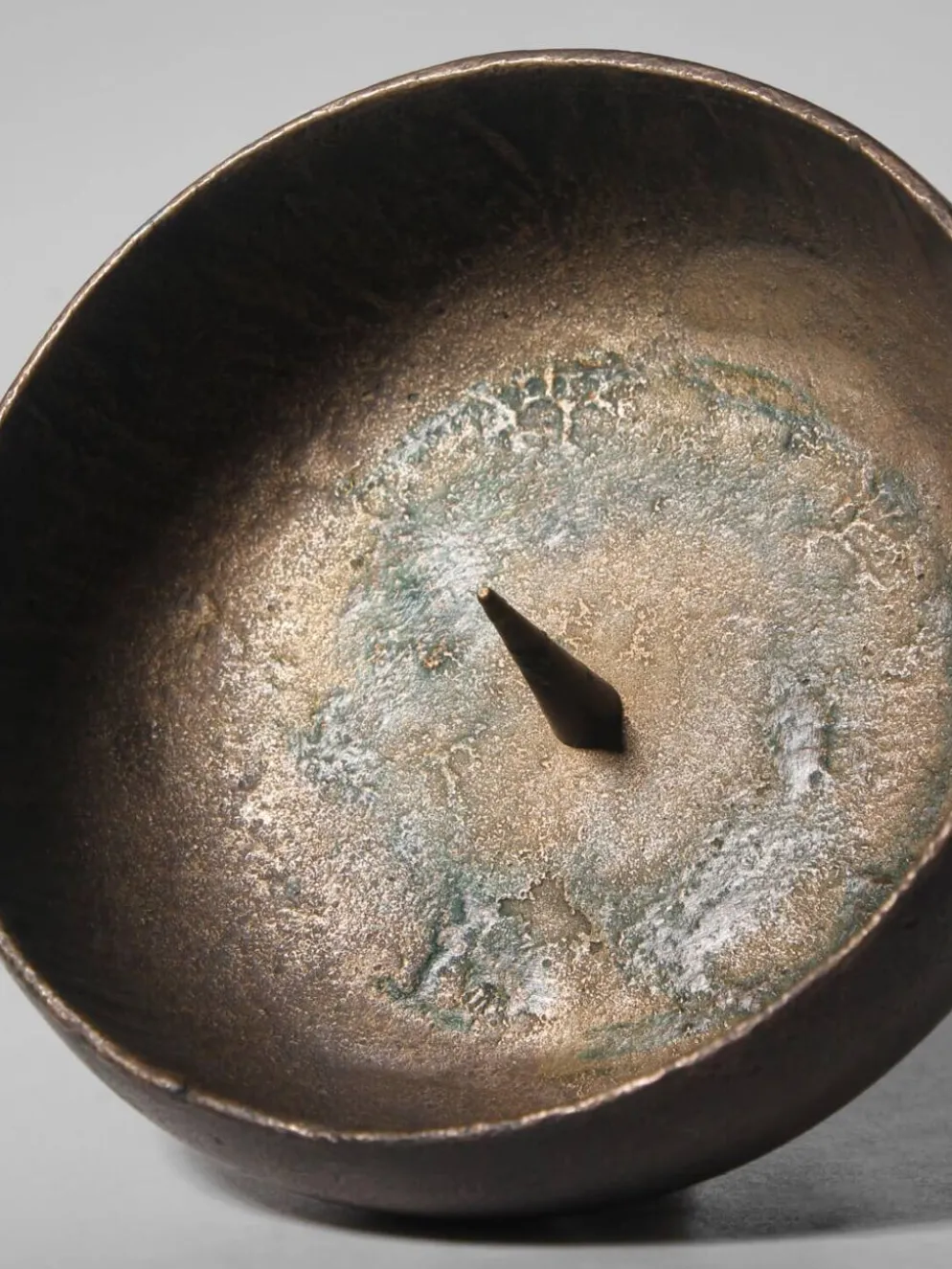 Bougeoir en bronze coulé brutaliste, années 1970, Allemagne