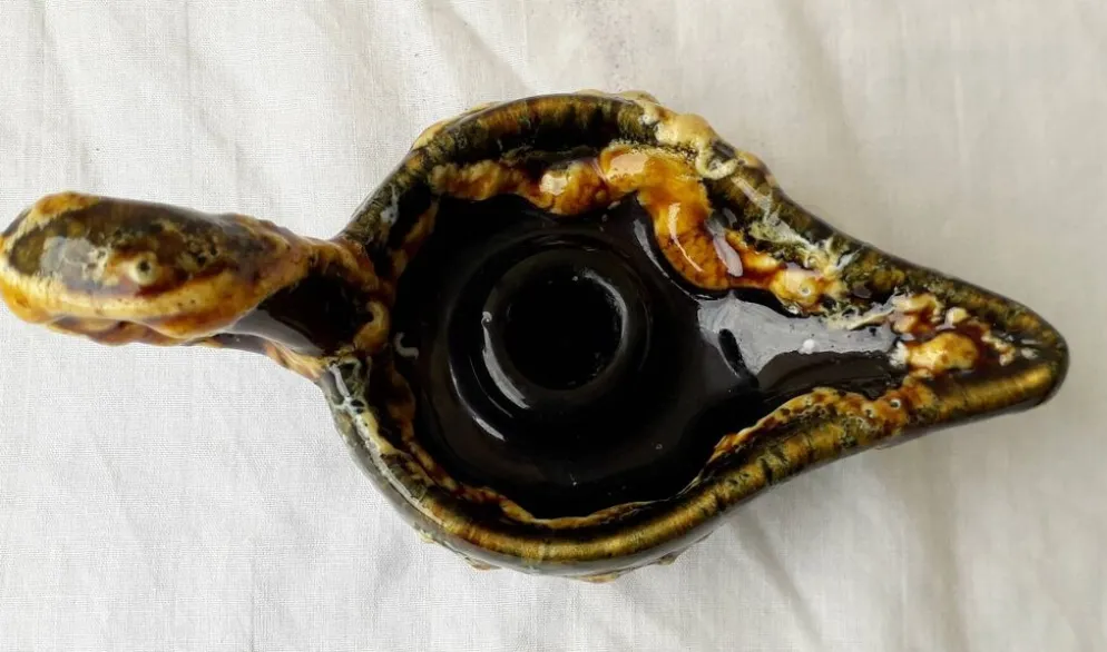 Bougeoir en céramique Vallauris