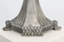 Bougeoir en étain Art Nouveau par Achille Gamba, Italie vers 1900