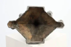 Bougeoir en étain Art Nouveau par Achille Gamba, Italie vers 1900