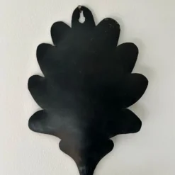 Bougeoir feuille de chêne en fer forgé