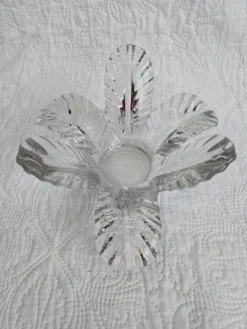 Bougeoir "Fleur" en cristal