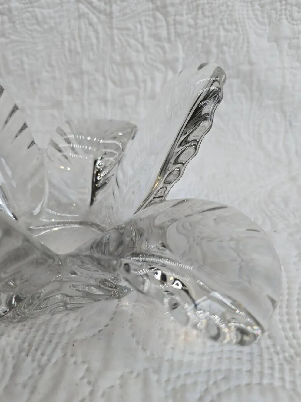 Bougeoir "Fleur" en cristal