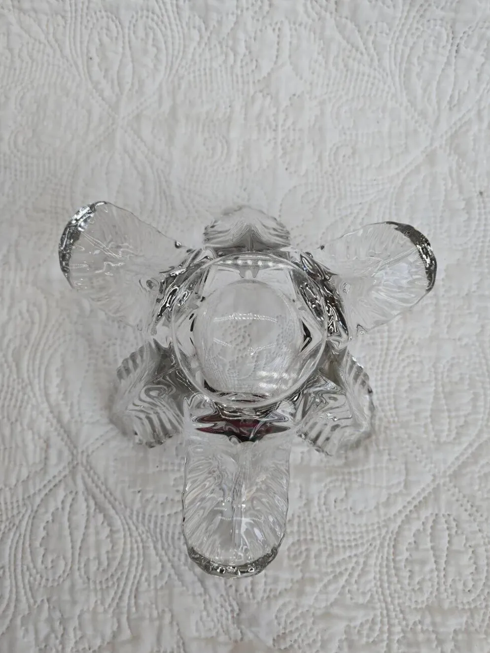 Bougeoir "Fleur" en cristal
