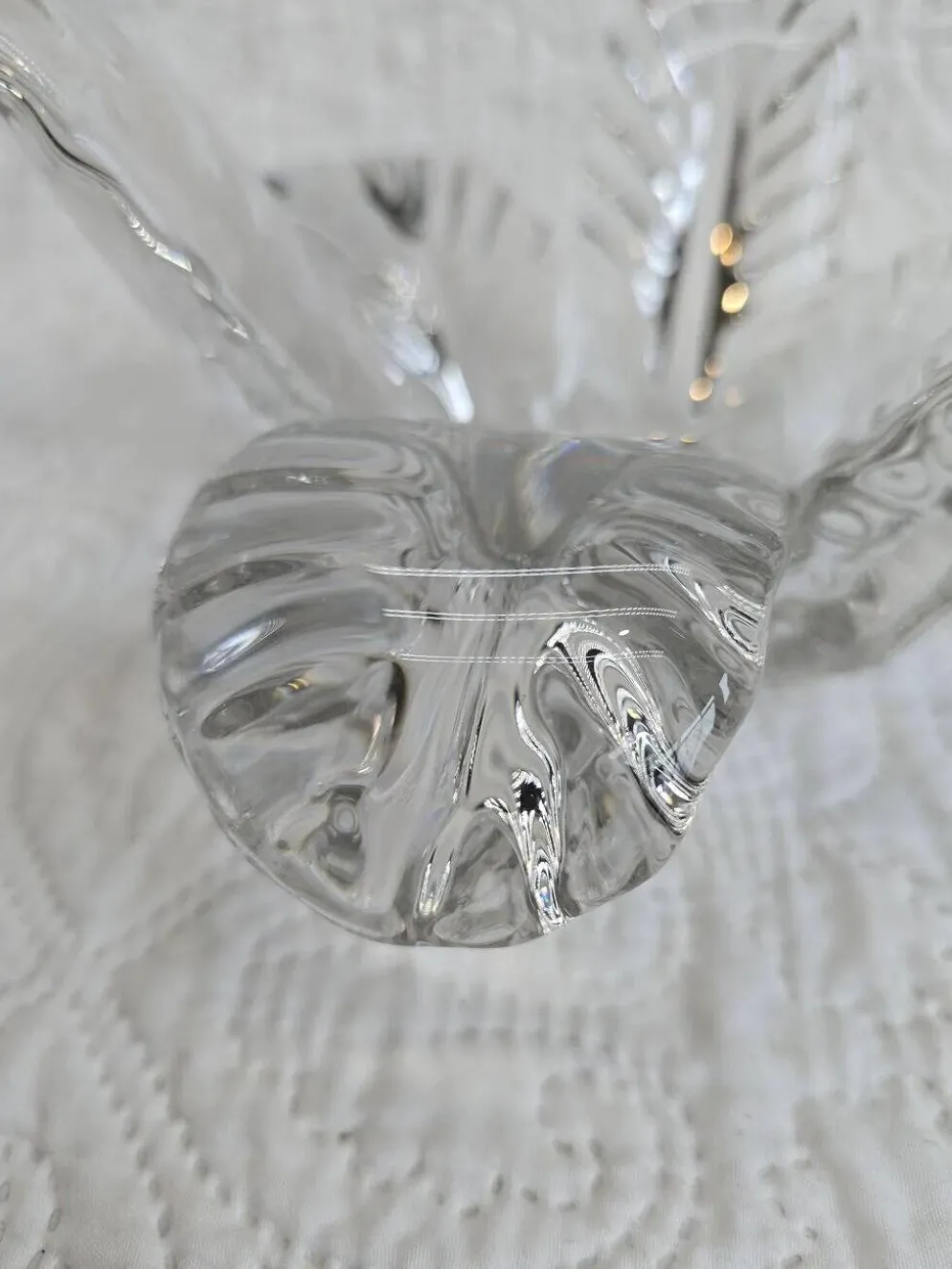 Bougeoir "Fleur" en cristal