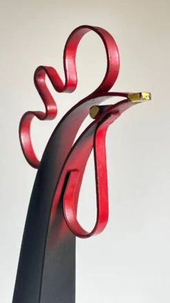 Bougeoir métal forme coq suède vintage