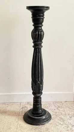 BOUGEOIR Pique-Cierge 65cm Chêne massif