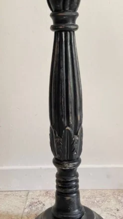 BOUGEOIR Pique-Cierge 65cm Chêne massif