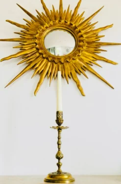 Bougeoir époque XIXe en bronze doré