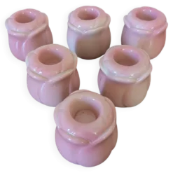 Bougeoirs boutons de roses