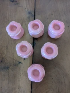 Bougeoirs boutons de roses