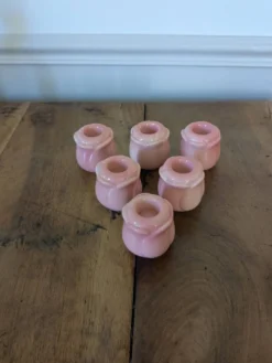 Bougeoirs boutons de roses
