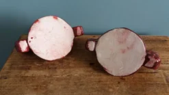 Bougeoirs en céramique artisanale bordeaux