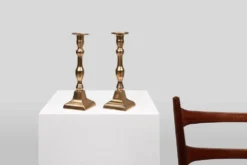Bougeoirs français en bronze, années 1890, ensemble de 2