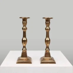 Bougeoirs français en bronze, années 1890, ensemble de 2