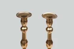 Bougeoirs français en bronze, années 1890, ensemble de 2
