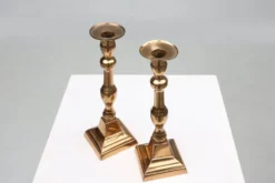 Bougeoirs français en bronze, années 1890, ensemble de 2