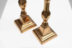 Bougeoirs français en bronze, années 1890, ensemble de 2