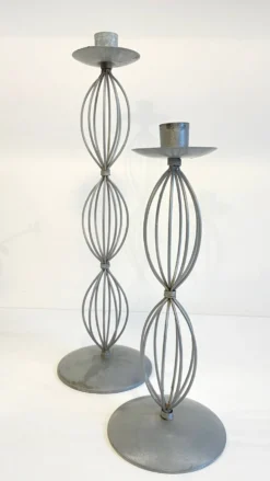 Bougeoirs géométriques metal