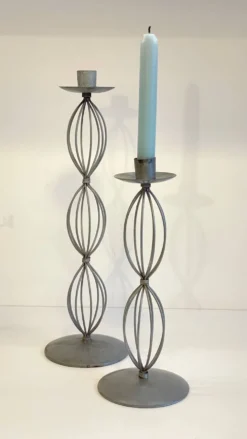 Bougeoirs géométriques metal