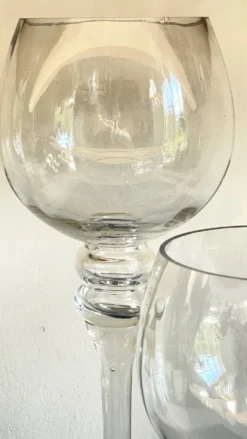 Bougeoirs photophores xl cristal vintage