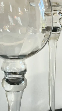 Bougeoirs photophores xl cristal vintage