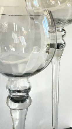 Bougeoirs photophores xl cristal vintage