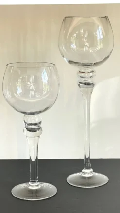Bougeoirs photophores xl cristal vintage