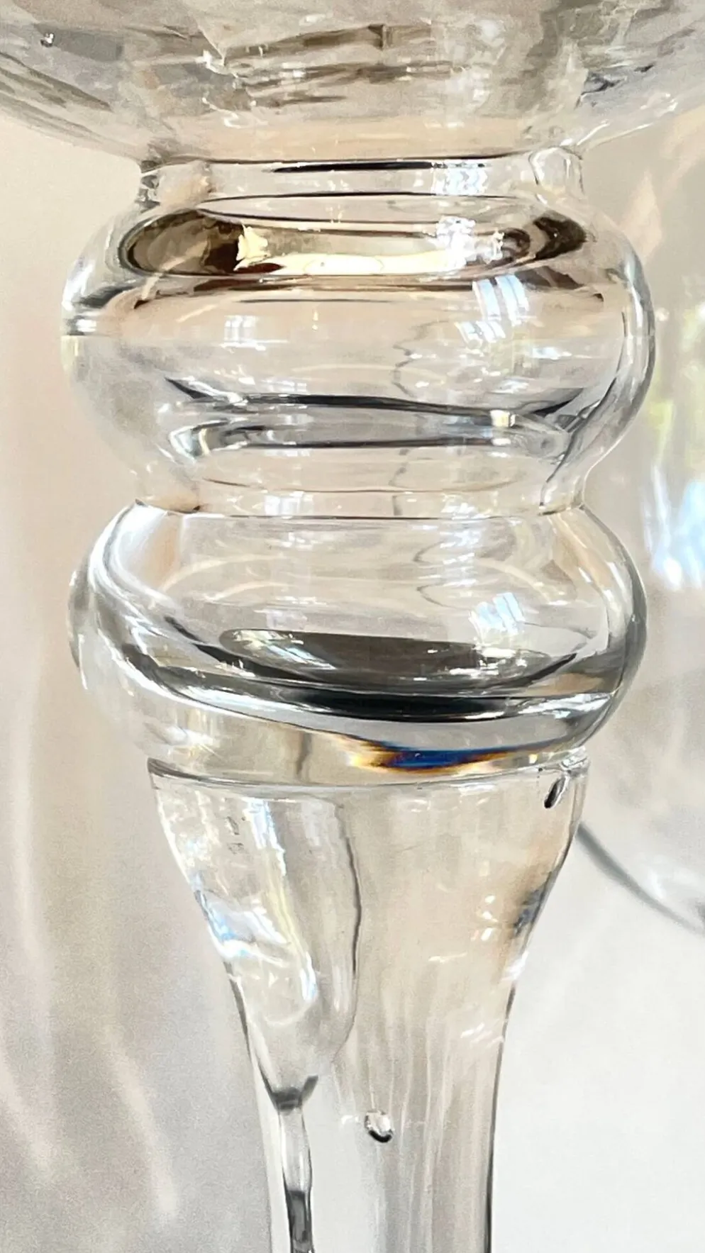 Bougeoirs photophores xl cristal vintage