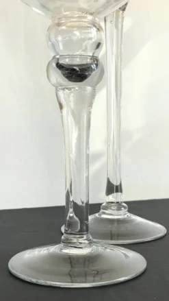Bougeoirs photophores xl cristal vintage