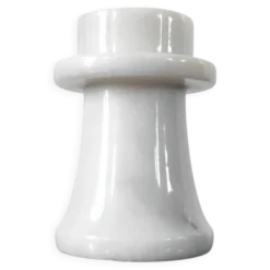 Bougeoir vintage en marbre blanc