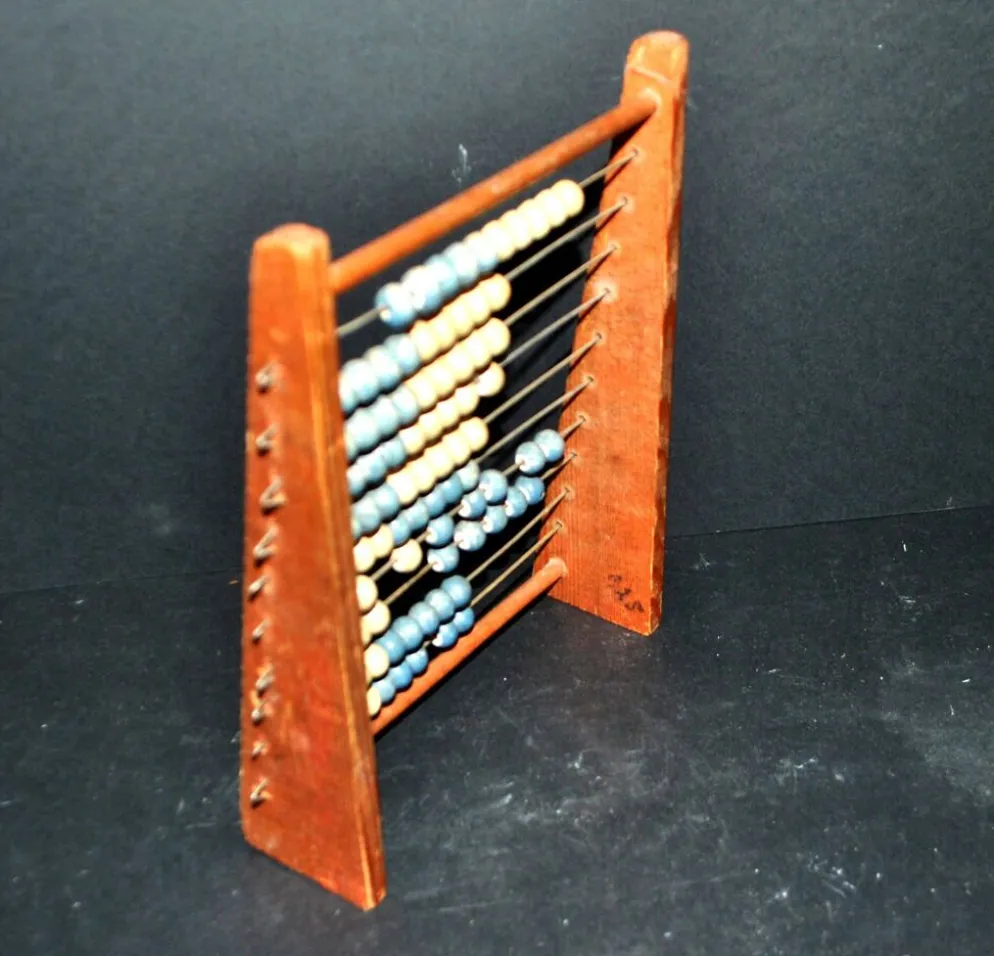 Boulier d’écolier en bois, 1960-70