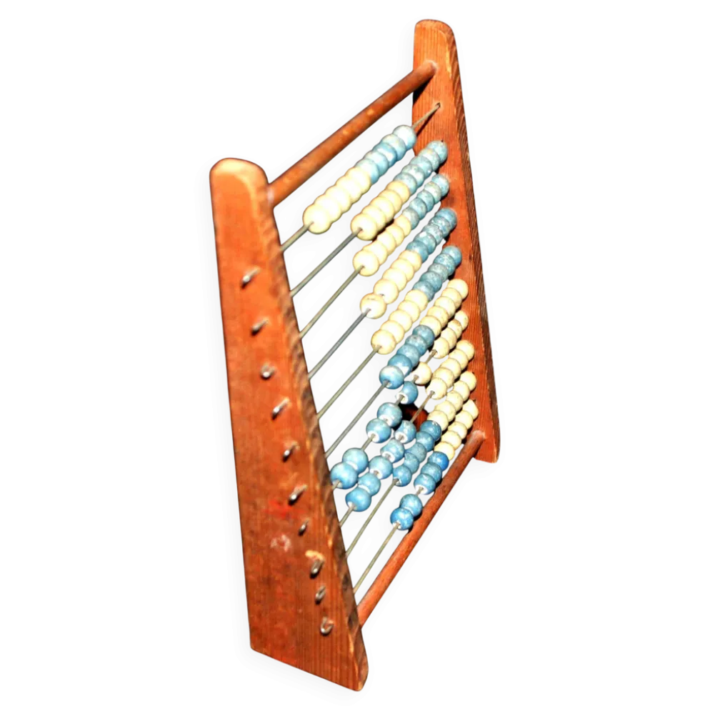 Boulier d’écolier en bois, 1960-70