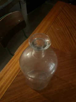 Bouteille bonbonne verre pharmacie vintage
