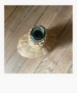 Bouteille habillée d’osier