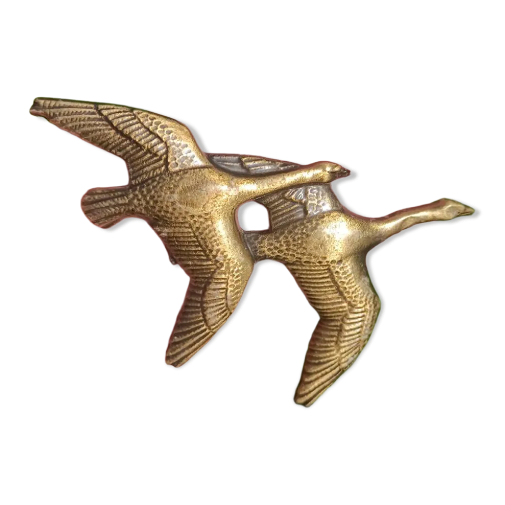 Bouton de porte dorés rétro Cygnes