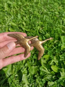 Bouton de porte dorés rétro Cygnes