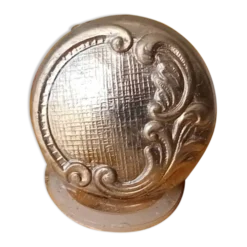 Bouton meuble vintage style Louis XV doré à l' or fin