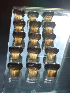 Boutons de meuble en verre pressé ( lot de 15)