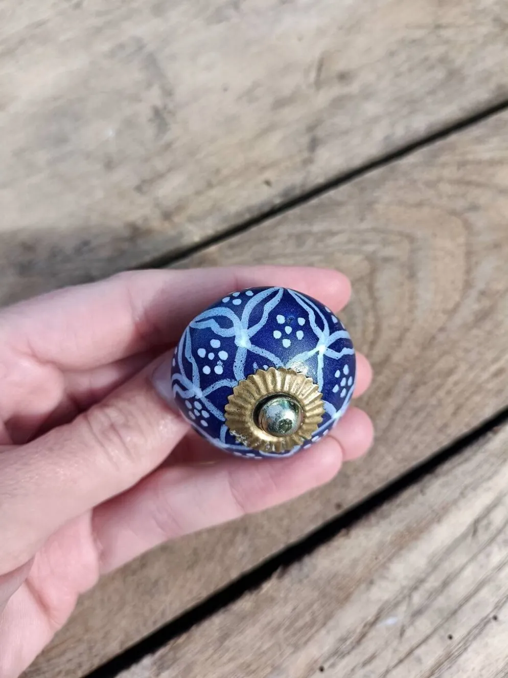 Boutons de porte en gré Véritable